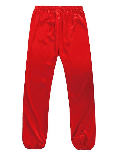 Professional Taichi Kungfu Pants - Korean Silk - Red (RM)