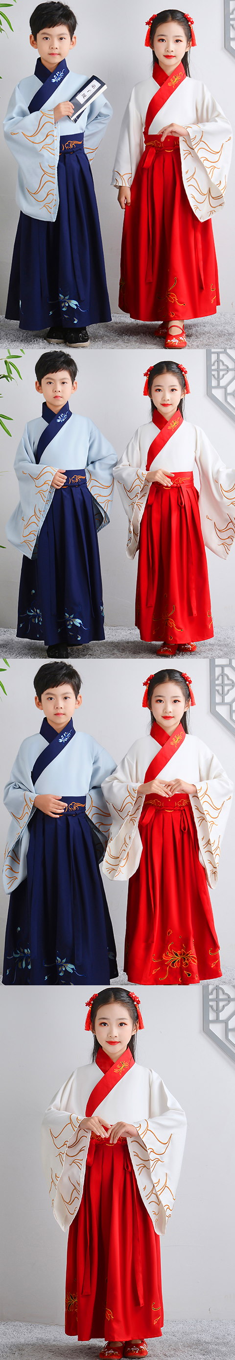 Kid's Han Dynasty Hanfu for Boys and Girls (RM)