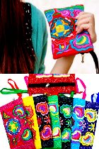 Ethnic Embroidery Clutch-bag (Multicolor)