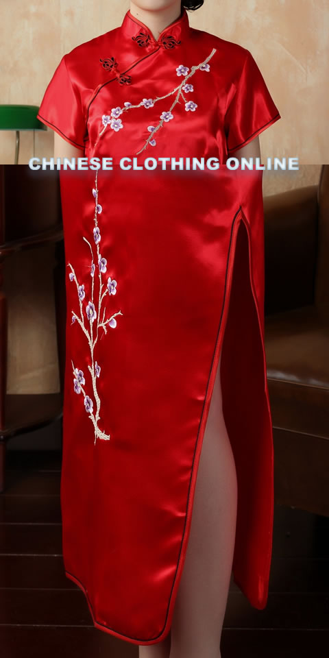 Short-sleeve Long-length Brocade Cheongsam (RM)