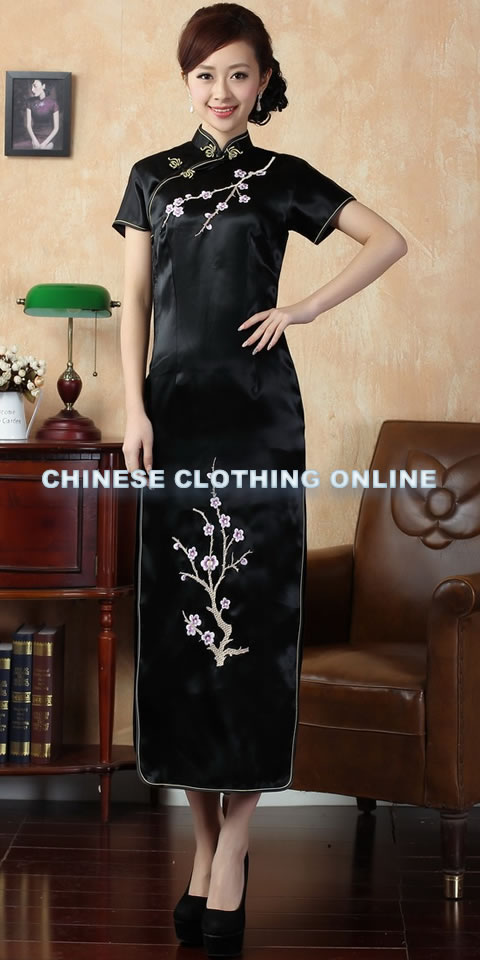 Short-sleeve Long-length Brocade Cheongsam (RM)