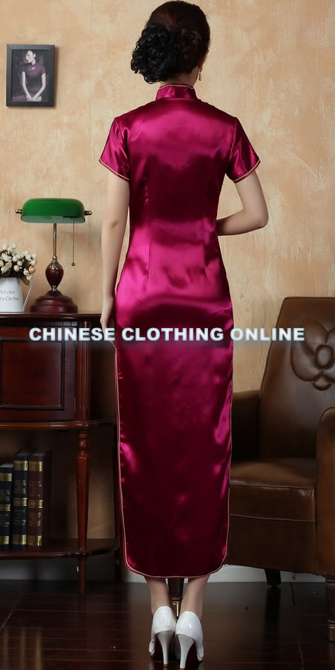 Short-sleeve Long-length Brocade Cheongsam (RM)