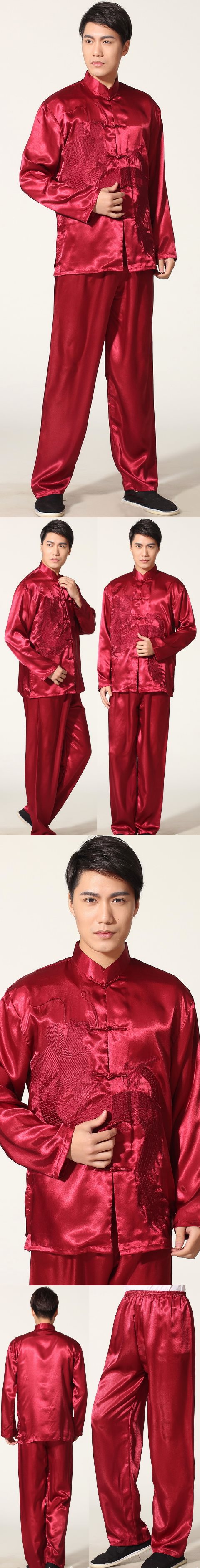 Dragon Embroidery Mandarin Jacquard Suit (RM)