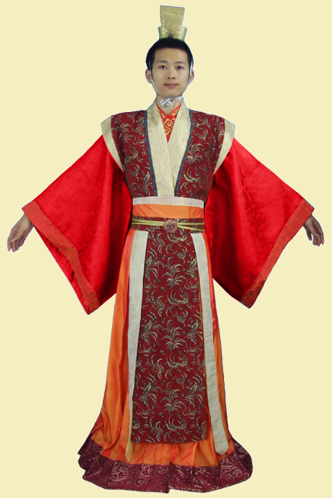 Han Scholar-bureaucrat Court Dress w/ Crown (RM)