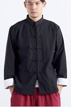 Mandarin Plain Linen Shirt (RM)