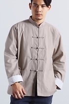 Mandarin Plain Linen Shirt (RM)