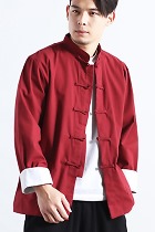 Mandarin Plain Linen Shirt (RM)