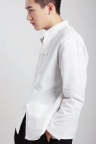 Mandarin Plain Cotton Shirt (RM)
