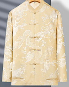 Shadow Dragon Jacquard Mandarin Shirt (RM)