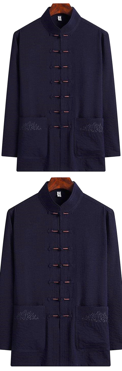 Long-sleeve Mandarin Shirt (RM)