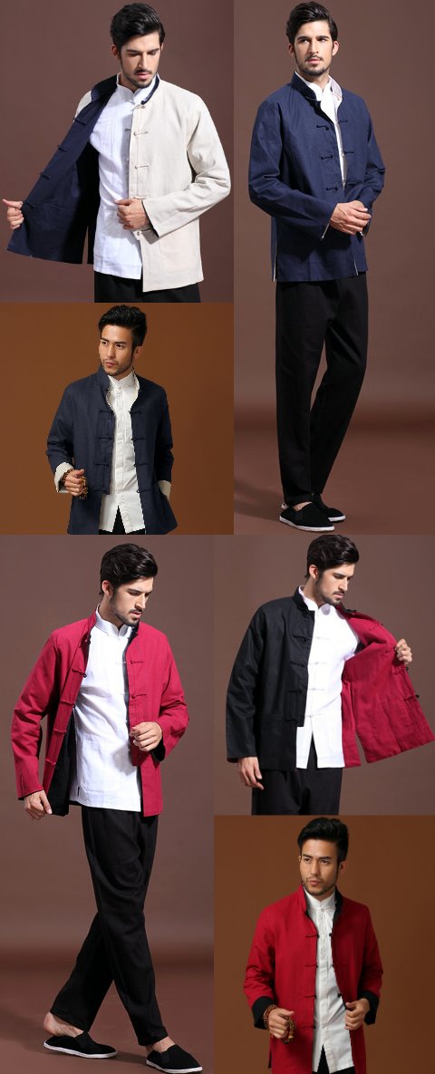 Mandarin Reversible Cotton-linen Jacket (CM)