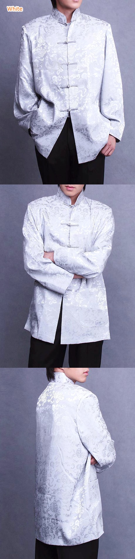 Mandarin Longevity & Auspicious Cloud Jacquard Shirt/Jacket (CM)