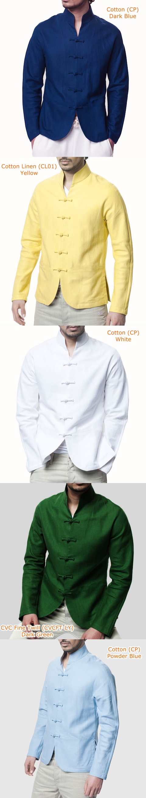 Mandarin V-collar Shirt/Jacket (CM)