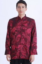 Mandarin Shadow Dragon Jacquard Jacket (RM)