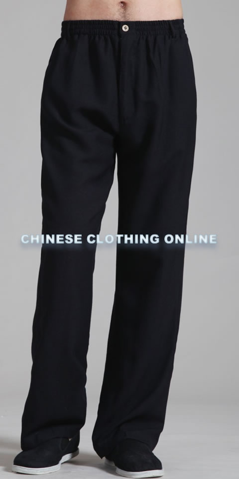 Bargain - Mandarin Plain Polyester Cotton Suit