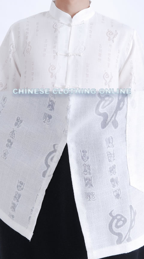 Short-sleeve Felicity Mandarin Shirt - Cream White (RM)