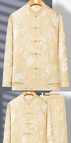 Shadow Dragon Jacquard Mandarin Suit (RM)