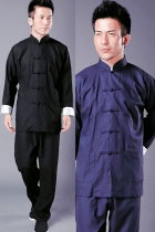 Mandarin Cotton Linen Jacket w/ Pants (RM)