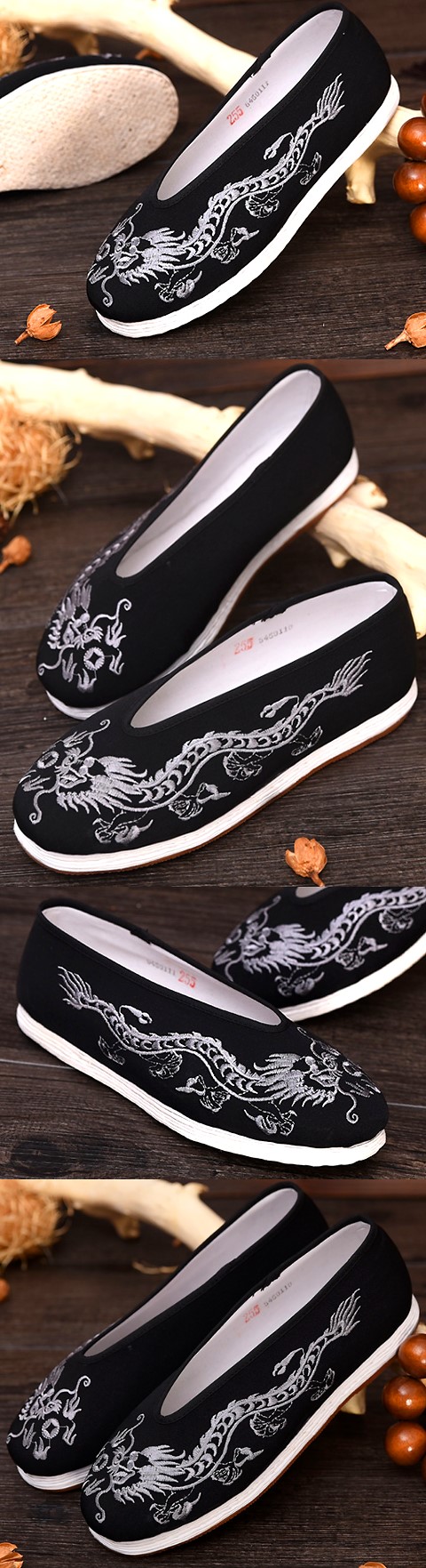 Chinese Round Opening Embroidery Cloth Shoes (RM)