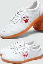 Professional Taichi Cowhide Sneakers (White)