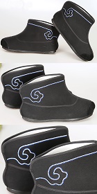 Cloth Boots with Auspicious Cloud Embroidery