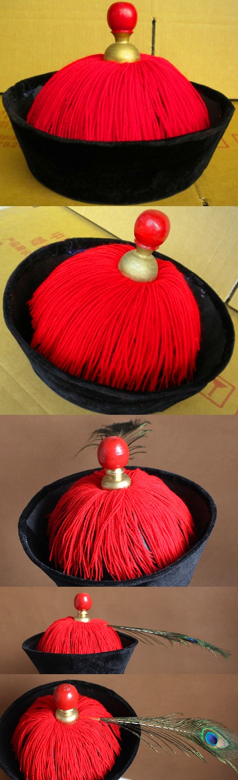 Chinese Qing Dynasty Official Hat for Adults