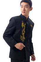 Modernised Mao Suit w/ Golden Dragon Embroidery (RM)