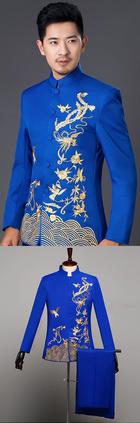 Modernised Embroidery Mao Suit (RM)