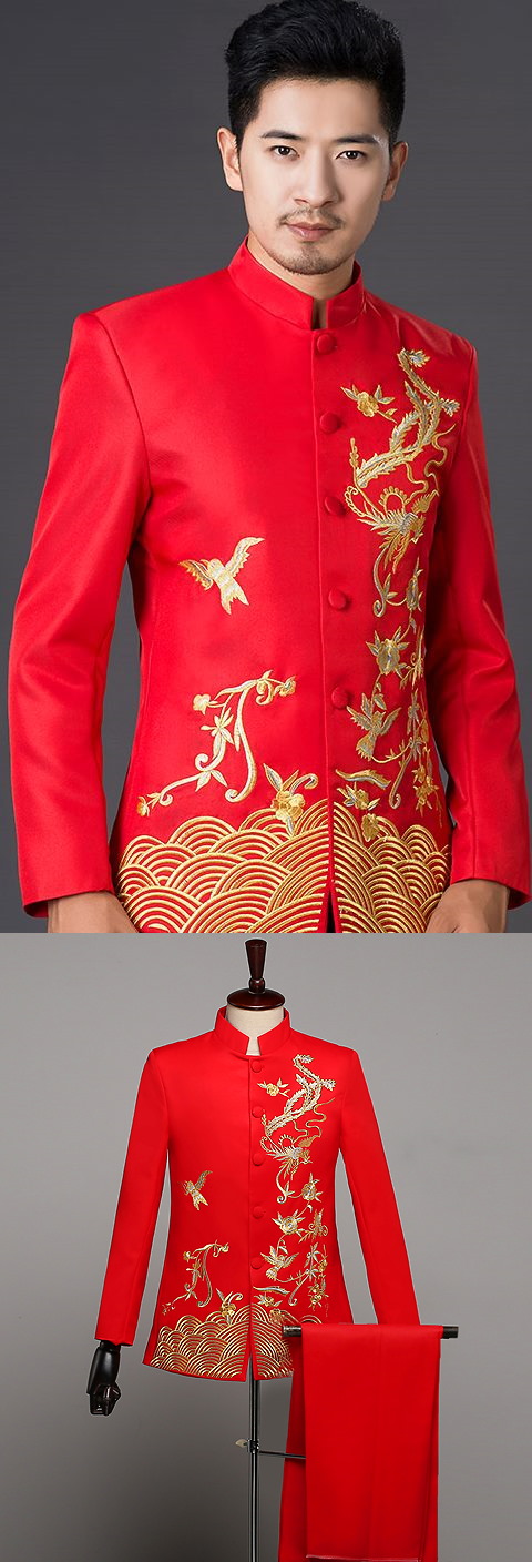 Modernised Embroidery Mao Jacket (RM)