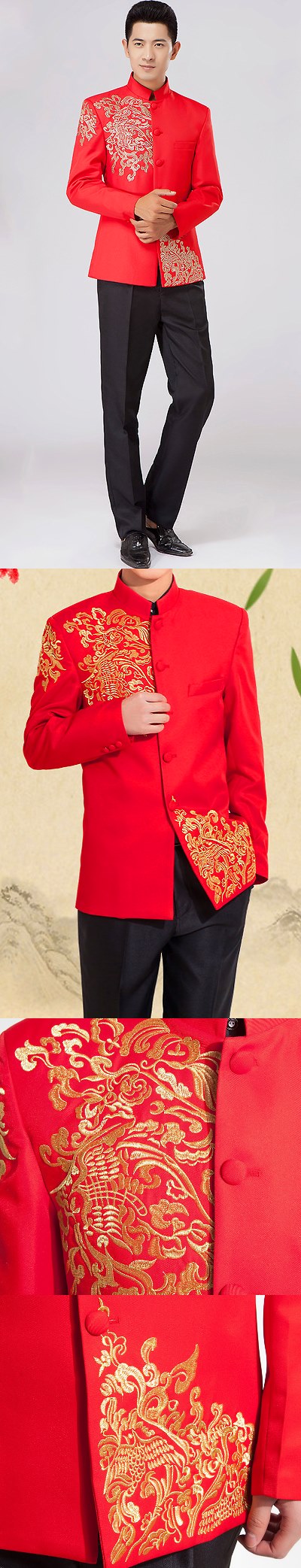 Modernised Embroidery Mao Suit (RM)