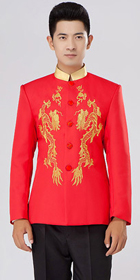 Modernised Mao Suit w/ Dual-dragon Embroidery (RM)