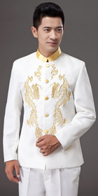 Modernised Mao Suit w/ Dual-dragon Embroidery (RM)