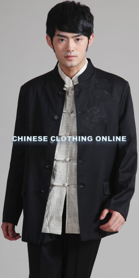 Modernised Mao Suit with Embroidery Dragon (RM)