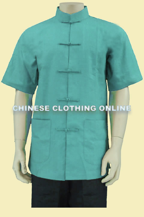 Mandarin Collar Cotton Short-sleeve Underwear (CM)