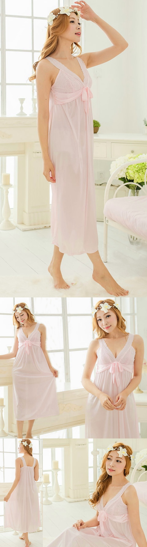 Silky Long Slip Dress Sleepwear (RM)