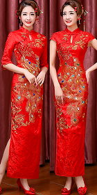 Long-length Bridal/Red Cheongsam (RM)