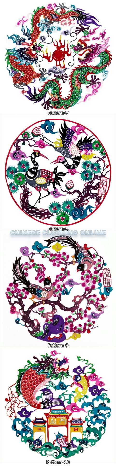 Handicraft Chinese Colorful Papercutting Scroll (RM)