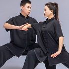 Professional Short-sleeve Cotton/Silk Taichi Kungfu Uniform (RM)