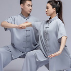 Professional Short-sleeve Cotton/Silk Taichi Kungfu Uniform (RM)