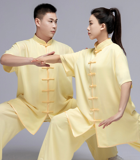 Professional Short-sleeve Cotton/Silk Taichi Kungfu Uniform (RM)