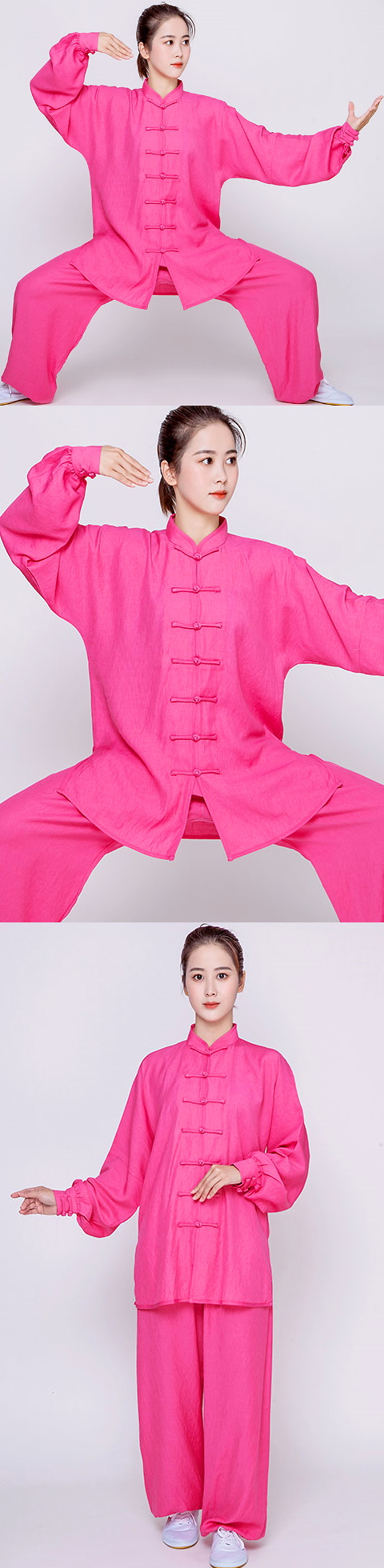 Professional Long-sleeve Linen Taichi Kungfu Uniform (RM)