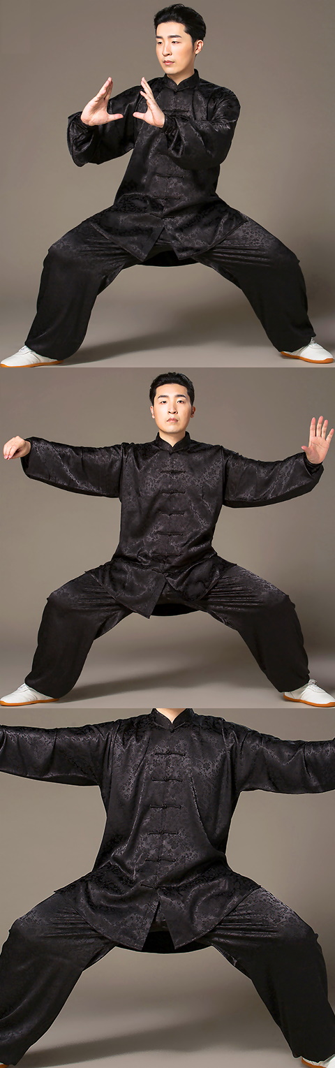 Professional Dragon Jacquard Taichi Kungfu Uniform with Pants (RM)