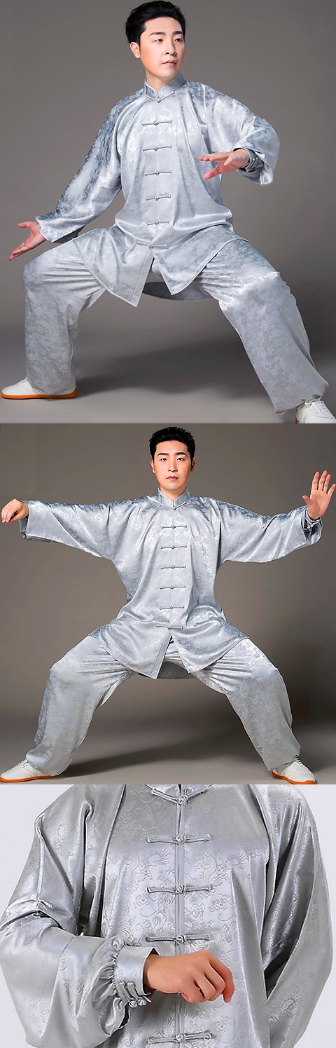 Professional Dragon Jacquard Taichi Kungfu Uniform with Pants (RM)