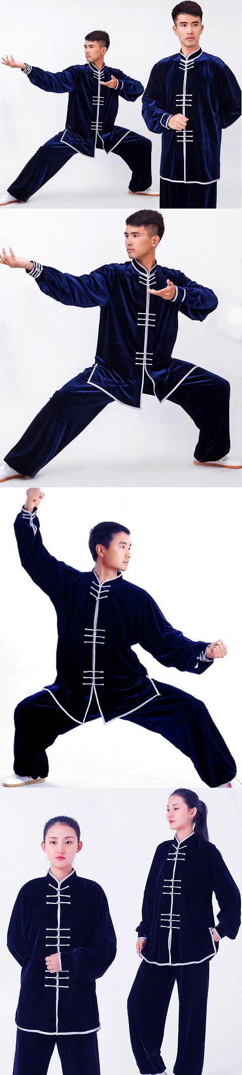 Professional Taichi Kungfu Uniform with Pants - Velvet (RM)