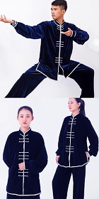 Professional Taichi Kungfu Uniform with Pants - Velvet (RM)