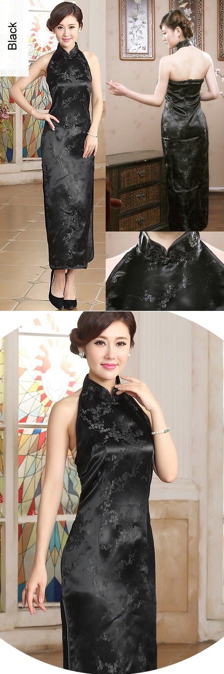 Cut-in Shoulders Bareback Brocade Cheongsam (RM)