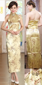 Cut-in Shoulders Bareback Brocade Cheongsam (RM)