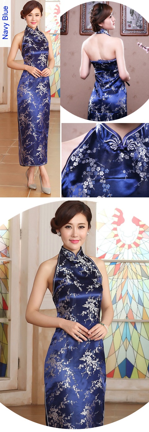 Cut-in Shoulders Bareback Brocade Cheongsam (RM)