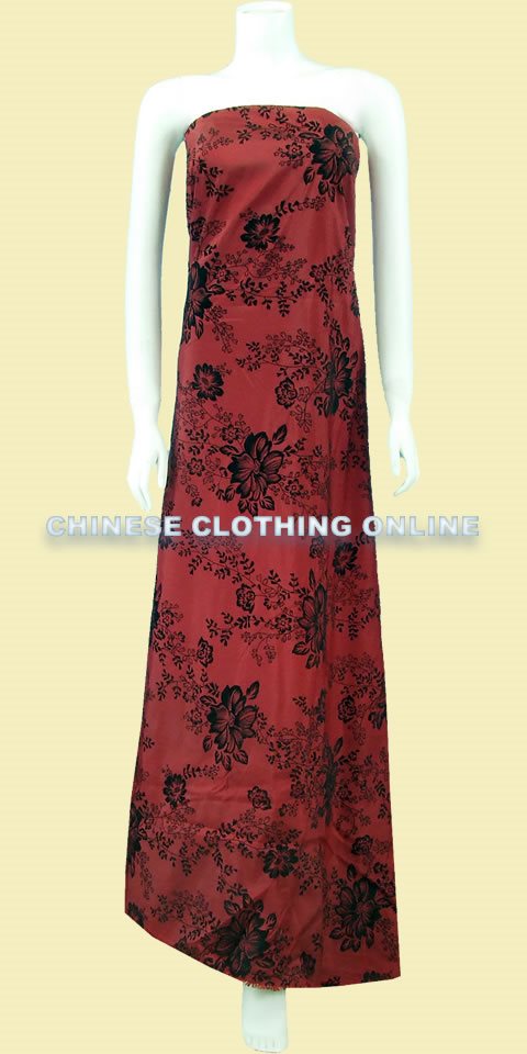 Fabric - Printed Floral Chameleon Thai Silk