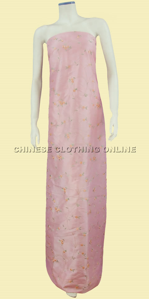 Fabric - Fleuret Embroidery Chameleon Thai Silk (Pink)